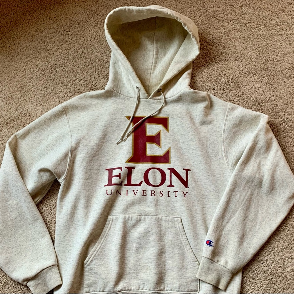 Elon University Phoenix Champion Hoodie adult Medium